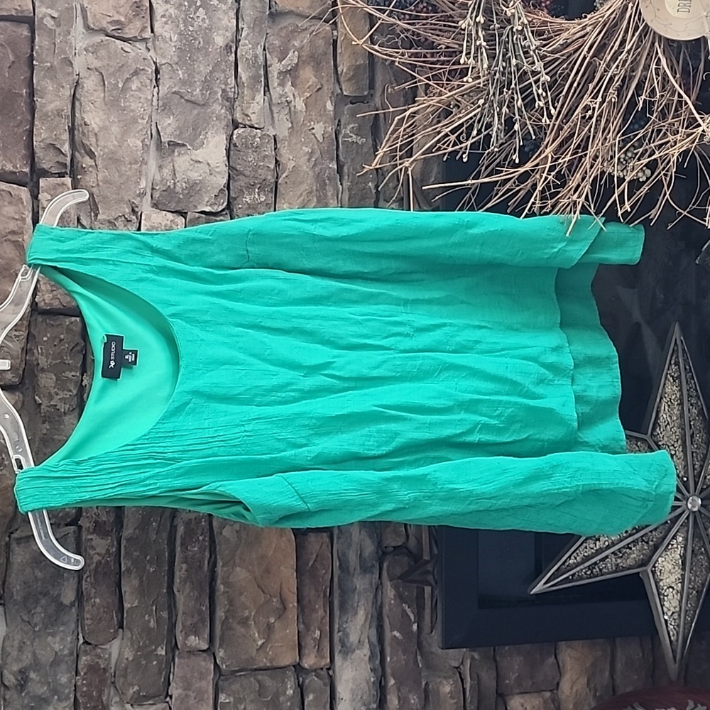 AB Studio Green Double layered Tank sz XL